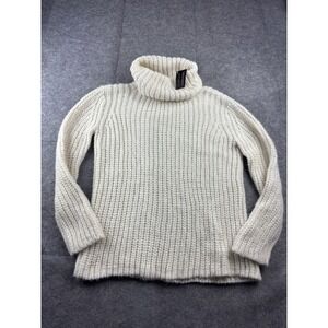 Invisible World‎ Women's XL Baby Alpaca Chunky Turtleneck Sweater Quiet Luxury